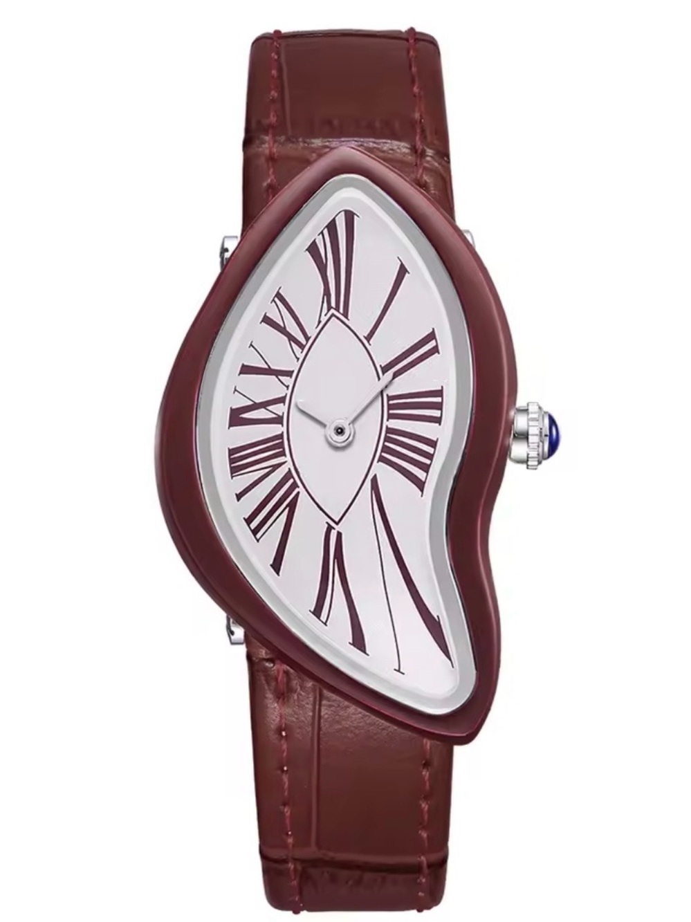 Maroon Teardrop Dial Fashion Smartwatch